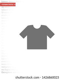 T-shirt vector icon 10 eps , Lorem ipsum Flat design