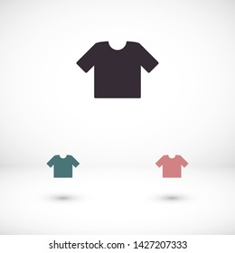 T-shirt vector icon 10 eps , Lorem ipsum Flat design