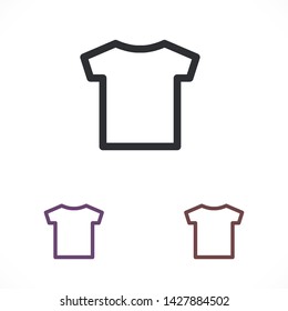 T-shirt vector icon 10 eps , Lorem ipsum Flat design