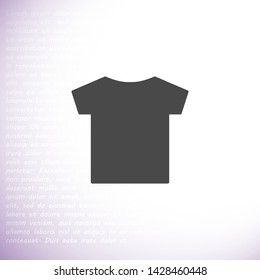 T-shirt vector icon 10 eps , Lorem ipsum Flat design
