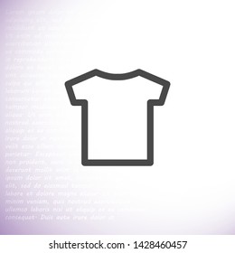 T-shirt vector icon 10 eps , Lorem ipsum Flat design