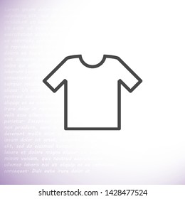 T-shirt vector icon 10 eps , Lorem ipsum Flat design