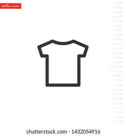 T-shirt vector icon 10 eps , Lorem ipsum Flat design