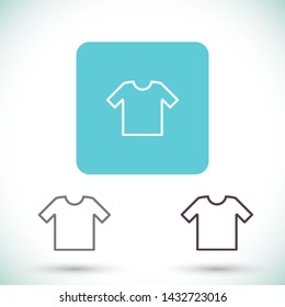 T-shirt vector icon 10 eps , Lorem ipsum Flat design