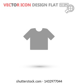 T-shirt vector icon 10 eps , Lorem ipsum Flat design