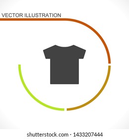 T-shirt vector icon 10 eps , Lorem ipsum Flat design