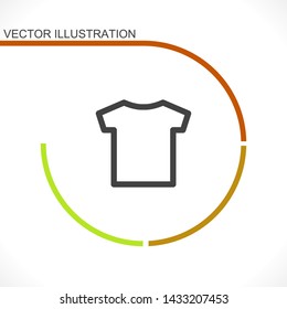 T-shirt vector icon 10 eps , Lorem ipsum Flat design