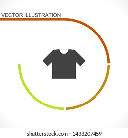 T-shirt vector icon 10 eps , Lorem ipsum Flat design