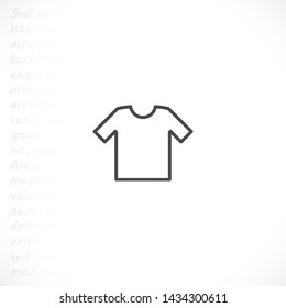 T-shirt vector icon 10 eps , Lorem ipsum Flat design