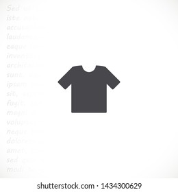 T-shirt vector icon 10 eps , Lorem ipsum Flat design