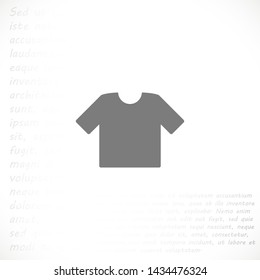 T-shirt vector icon 10 eps , Lorem ipsum Flat design