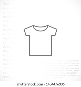 T-shirt vector icon 10 eps , Lorem ipsum Flat design