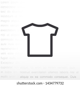 T-shirt vector icon 10 eps , Lorem ipsum Flat design