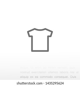 T-shirt vector icon 10 eps , Lorem ipsum Flat design