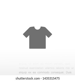 T-shirt vector icon 10 eps , Lorem ipsum Flat design