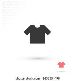 T-shirt vector icon 10 eps , Lorem ipsum Flat design