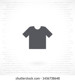 T-shirt vector icon 10 eps , Lorem ipsum Flat design