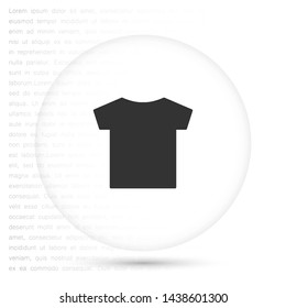 T-shirt vector icon 10 eps , Lorem ipsum Flat design