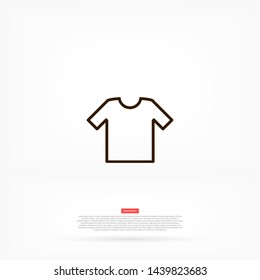 T-shirt vector icon 10 eps , Lorem ipsum Flat design