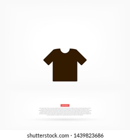 T-shirt vector icon 10 eps , Lorem ipsum Flat design