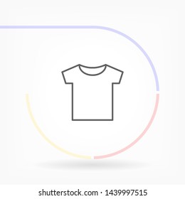 T-shirt vector icon 10 eps , Lorem ipsum Flat design