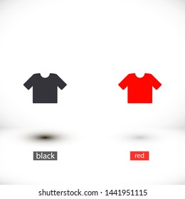 T-shirt vector icon 10 eps , Lorem ipsum Flat design