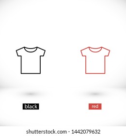 T-shirt vector icon 10 eps , Lorem ipsum Flat design