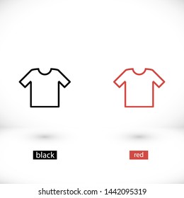 T-shirt vector icon 10 eps , Lorem ipsum Flat design