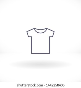 T-shirt vector icon 10 eps , Lorem ipsum Flat design