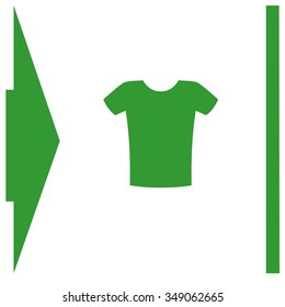 T-shirt vector icon.