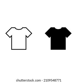 T-shirt vector icon for apps and web sites