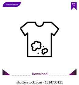 tshirt vector icon. Best modern, simple, isolated,laundry. flat icon for website design or mobile applications, UI / UX design vector format

