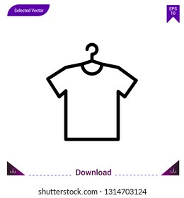 tshirt vector icon. Best modern, simple, isolated,laundry. flat icon for website design or mobile applications, UI / UX design vector format

