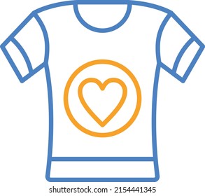 Tshirt vector icon. Can be used for printing, mobile and web applications.