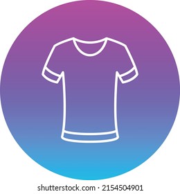 Icono vectorial de camiseta. Se puede usar para imprimir, móviles y aplicaciones web.