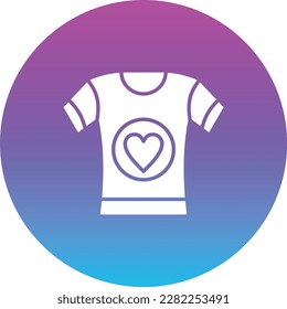 Tshirt vector icon. Can be used for printing, mobile and web applications.