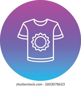 Tshirt vector icon. Can be used for printing, mobile and web applications.