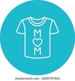 Tshirt vector icon. Can be used for printing, mobile and web applications.