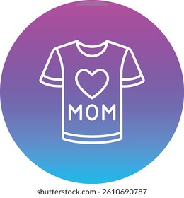 Tshirt vector icon. Can be used for printing, mobile and web applications.