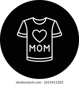 Tshirt vector icon. Can be used for printing, mobile and web applications.