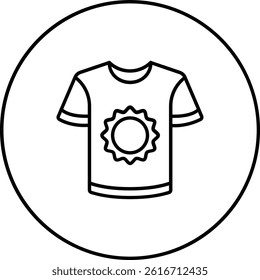 Tshirt vector icon. Can be used for printing, mobile and web applications.