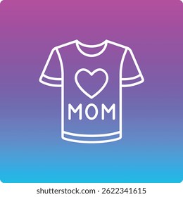 Icono de Vector de camiseta. Se puede utilizar para aplicaciones de impresión, móviles y de Web.
