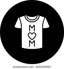 Icono de Vector de camiseta. Se puede utilizar para aplicaciones de impresión, móviles y de Web.