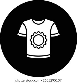 Tshirt vector icon. Can be used for printing, mobile and web applications.