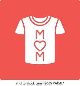 Ícone do vetor de camiseta. Pode ser usado para impressão, aplicativos móveis e da Web.