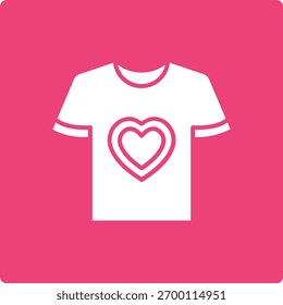 Ícone do vetor de camiseta. Pode ser usado para impressão, aplicativos móveis e da Web.