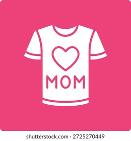 Icono de Vector de camiseta. Se puede utilizar para aplicaciones de impresión, móviles y de Web.