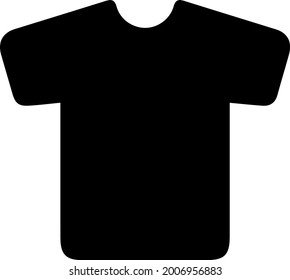 t-shirt vector icon eps 10. Simple isolated illustration.