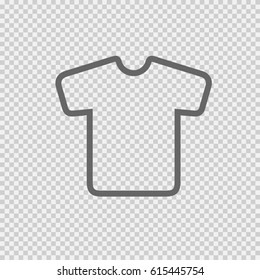 t-shirt vector icon eps 10 on transparent background.