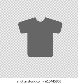 t-shirt vector icon eps 10 on transparent background.